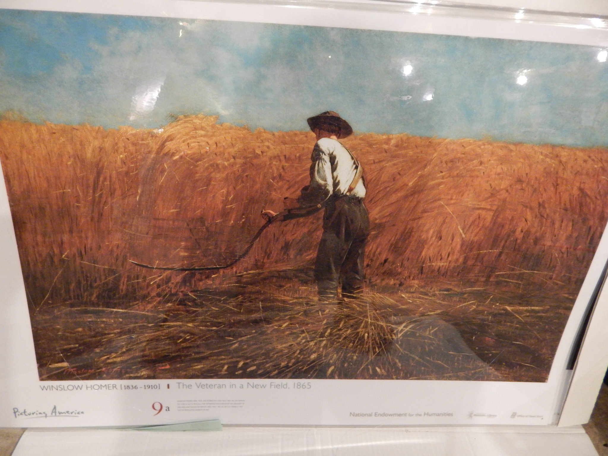 poster "The Veteran in a New Field, 1985" by Winslow Homer