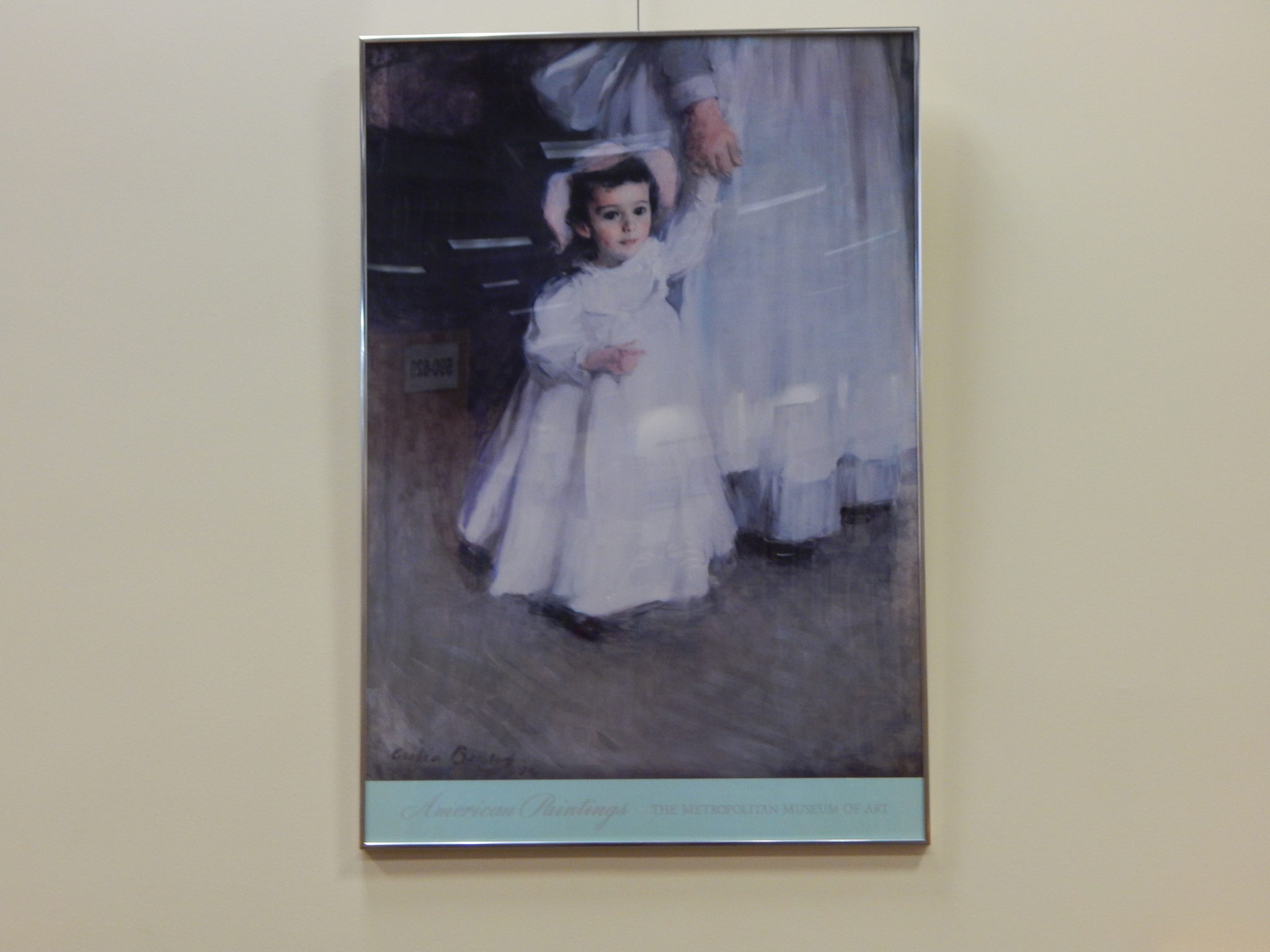 Met. Museum of Art poster of small girl with governess oil painting