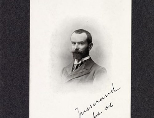 Autographed Sketch – Jean A. Jusserand, French Diplomat and Author