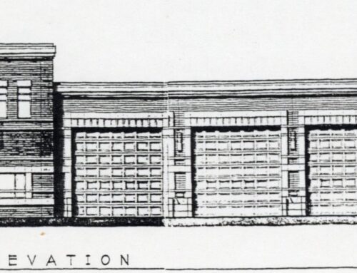 Photocopy of New Ulm Station #1 at 8th No. and Broadway